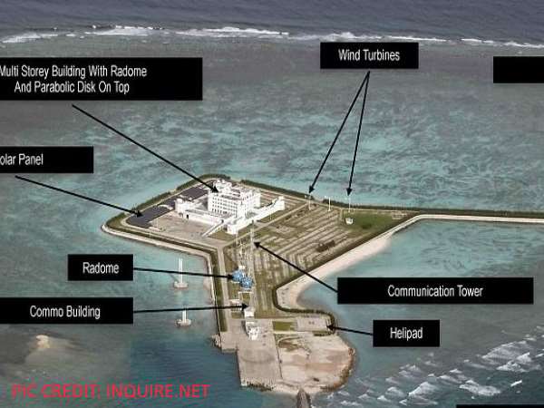 साउथ चाइना सी के कई चट्टानों पर चीन का राज