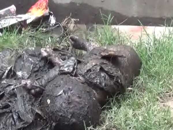 mau dead new born baby found in road side 