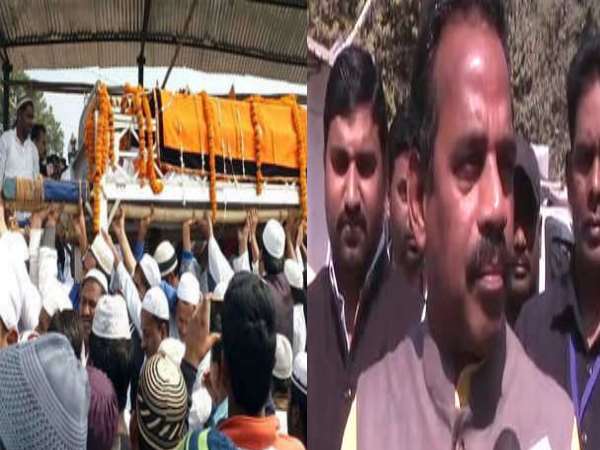 शहीद मुजाहिद की अंतिम यात्रा में ना पहुंचने के बाद दिया बयान