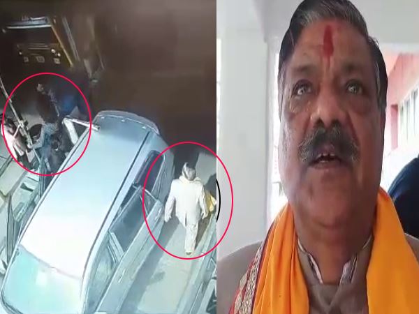 mathura video bjp mla pooran prakash supporters thrashed toll employee mahuvan toll plaza mathura video bjp mla pooran prakash supporters thrashed toll employee mahuvan toll plaza
