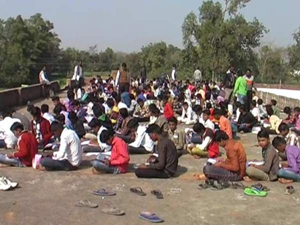 Obscene dance during exam in front of minister and DM in Madhya Pradesh
