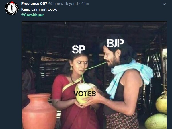 भाजपा समर्थकों ने दिया जवाब