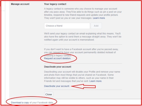 फेसबुक से ऐसे निकालें अपना सारा डाटा