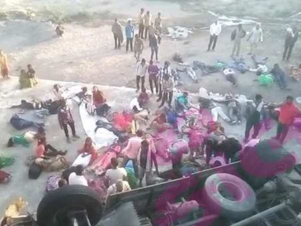 gujarat bhavnagar accident pictures many people dead 
