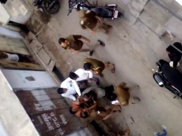 Mother son beaten by UP Police in Mathura