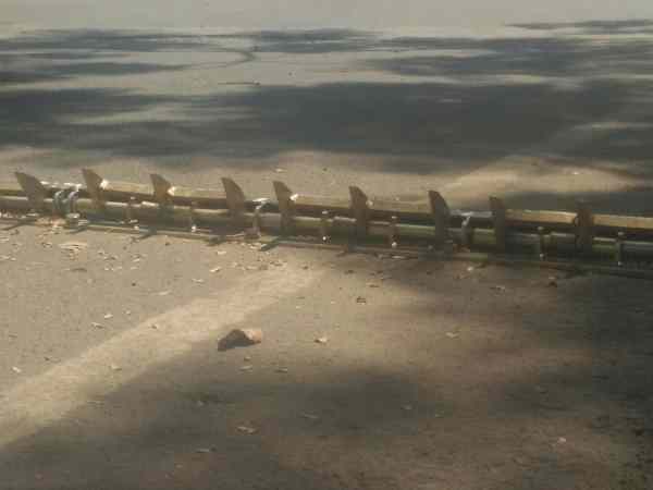 Tyre killers installed at Amanora in Pune to stop wrong side driving