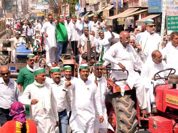 Farmers agitation in Saharanpur Farmers agitation in Saharanpur
