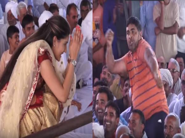 सपना चौधरी ने जोड़े हाथ