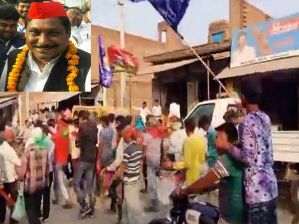 sp bsp celebrate its win with playing Drum sp bsp celebrate its win with playing Drum