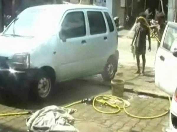 Automobile engineer invented a machine which clean water mixed with oil