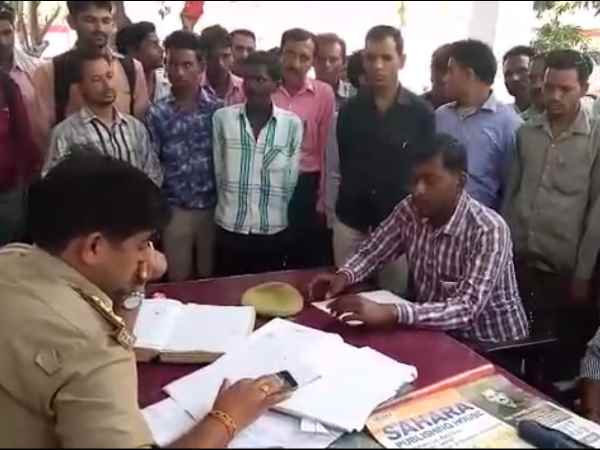 ग्रामीणों और बीडीओ ने दी तहरीर