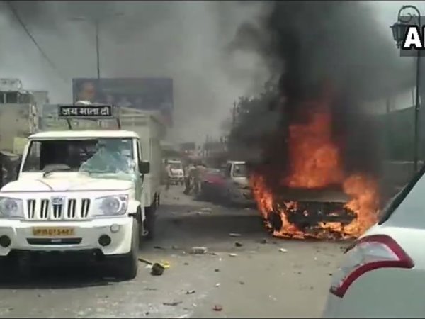 bharat bandh sc st protection act turn violent curfew firing
