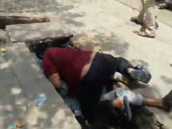 Video of two shopkeepers fight in Mathura