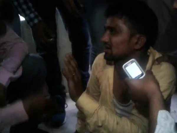 People in Meerut were beaten by a bike thief