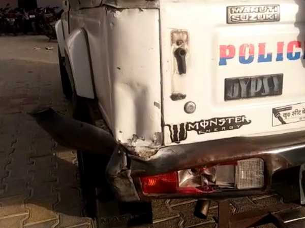 Cow smugglers tried to hit policemen in Sambhal