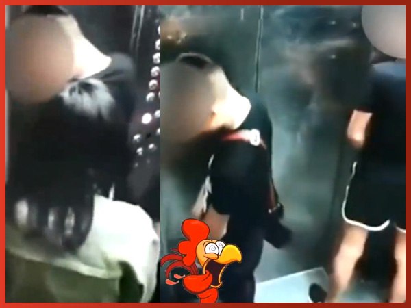 लड़की ने की सीसीटीवी को ढंकने की कोशिश