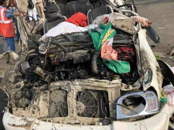 मौके पर चारों की दर्दनाक मौत