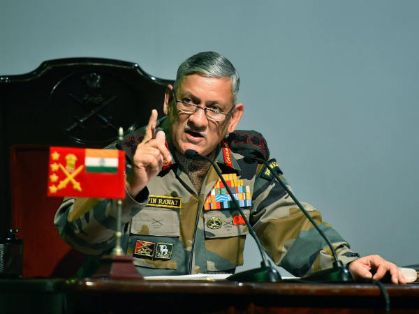 आर्मी चीफ जनरल रावत ने दी वॉर्निंग 