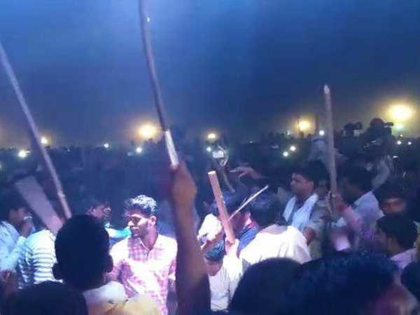 Distruption at sapna choudhary event in farrukhabad