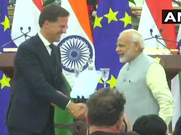 Narendra Modi and Netherlands PM Mark Rutte issue joint statement in Delhi Narendra Modi and Netherlands PM Mark Rutte issue joint statement in Delhi