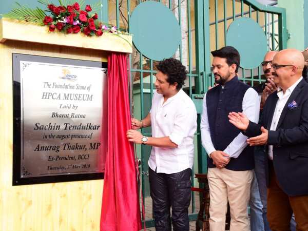 Sachin Tendulkar laid foundation of Cricket Museum in Himachal