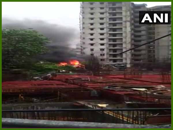 mumbai Chartered aircraft crashes in Ghatkopar mumbai Chartered aircraft crashes in Ghatkopar