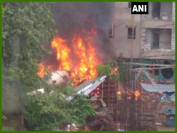 mumbai Chartered aircraft crashes in Ghatkopar mumbai Chartered aircraft crashes in Ghatkopar