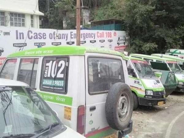 108 and 102 ambulance authorties goes on strike in Shimla 108 and 102 ambulance authorties goes on strike in Shimla