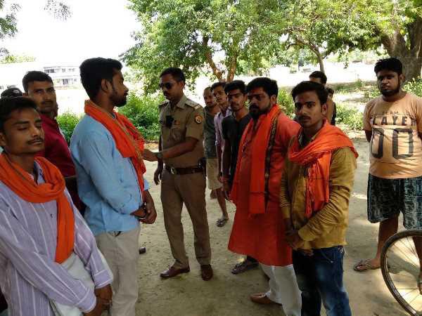 Naughty elements broke the statue of Lord Hanuman in Mirzapur