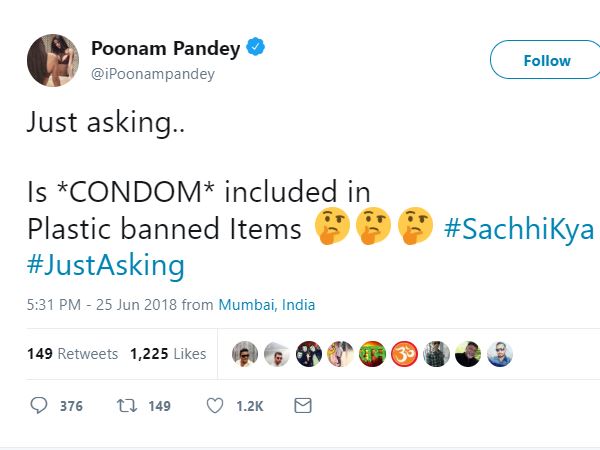 कंडोम भी प्लास्टिक बैन में है क्या? 