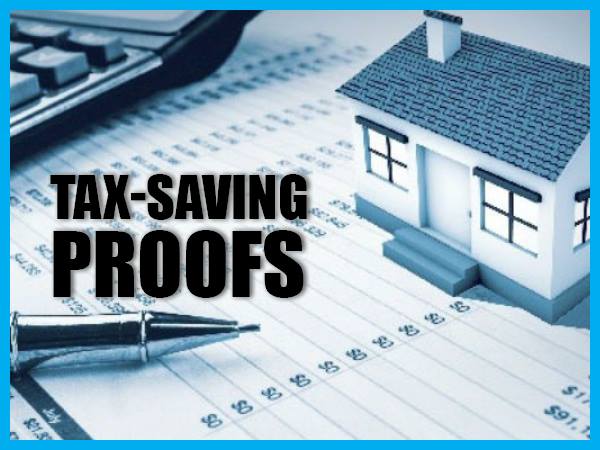 7. टैक्स सेविंग प्रूफ : 