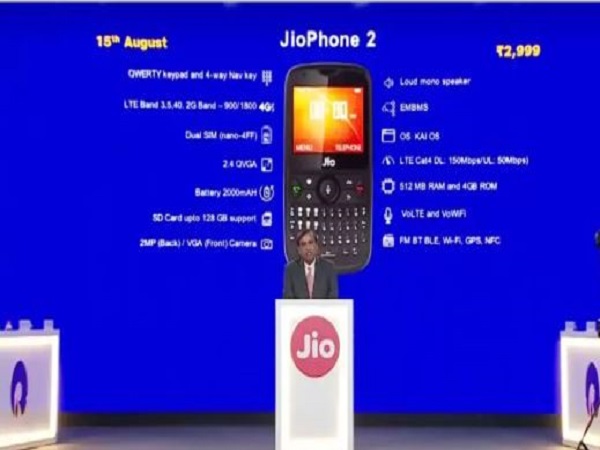 वॉइस गाइड के साथ जियो फोन 2 वॉइस गाइड के साथ जियो फोन 2