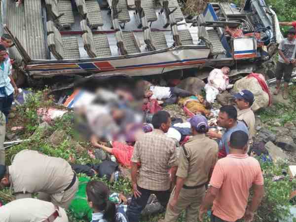 Uttarakhnd Paudi garhwal Dhumakot accident in Pics