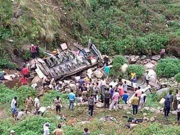 Uttarakhnd Paudi garhwal Dhumakot accident in Pics