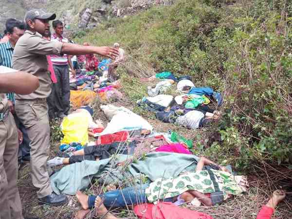 Uttarakhnd Paudi garhwal Dhumakot accident in Pics