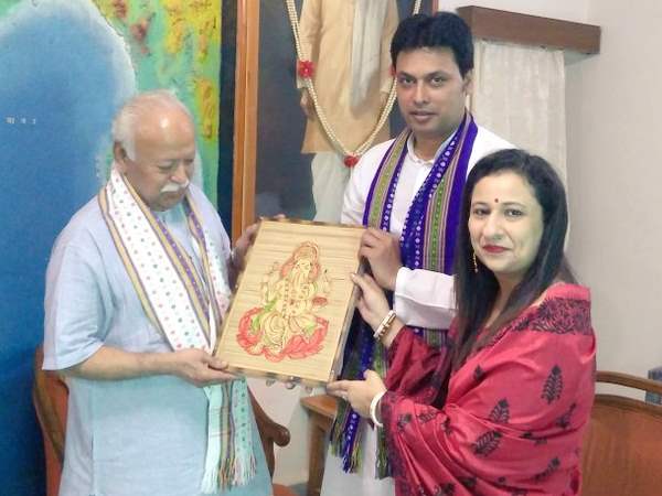 नागपुर में त्रिपुरा के सीएम बिप्लब कुमार देब