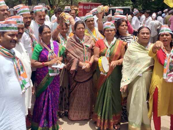 शिवराज सरकार की नीतियों के खिलाफ कांग्रेस का प्रदर्शन