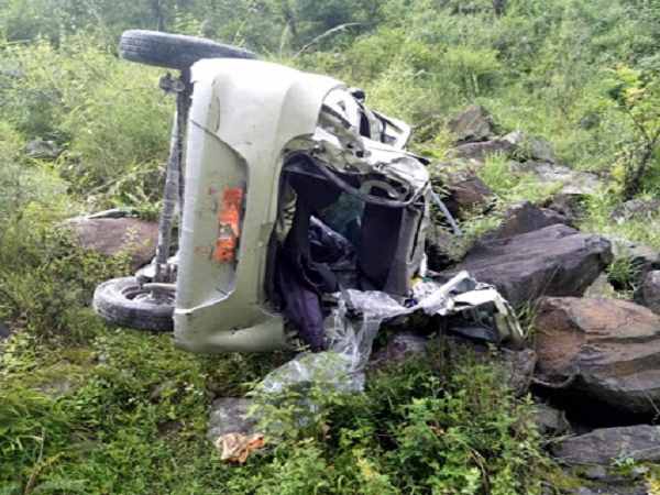Three people died in accident in Kinnaur Three people died in accident in Kinnaur