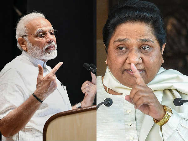 दलित-पिछड़े वोटरों को एक धागे में पिरोने के लिए मोदी-मायावती में मुकाबला
