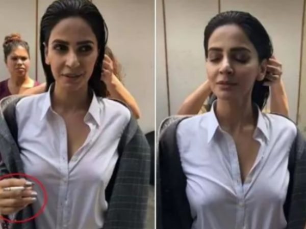 शूट के लिए तैयार होते समय की फोटो