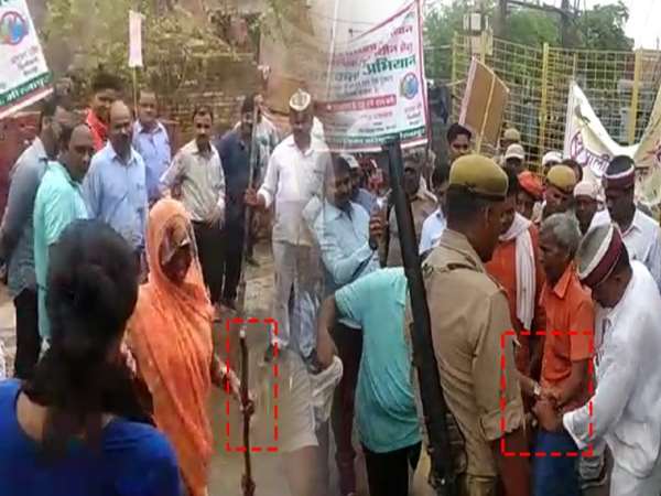 mirzapur DM is misbehaving with people on the name of Swachh Bharat Abhiyan mirzapur DM is misbehaving with people on the name of Swachh Bharat Abhiyan