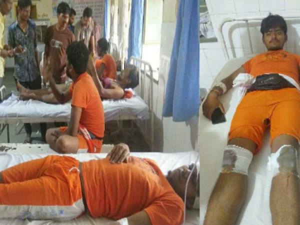 शहर में भारी पुलिस बल तैनात शहर में भारी पुलिस बल तैनात