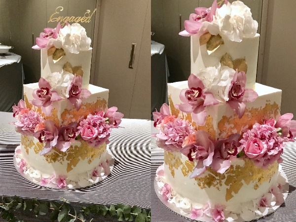 केक पर लगा था 24 कैरेट सोना केक पर लगा था 24 कैरेट सोना