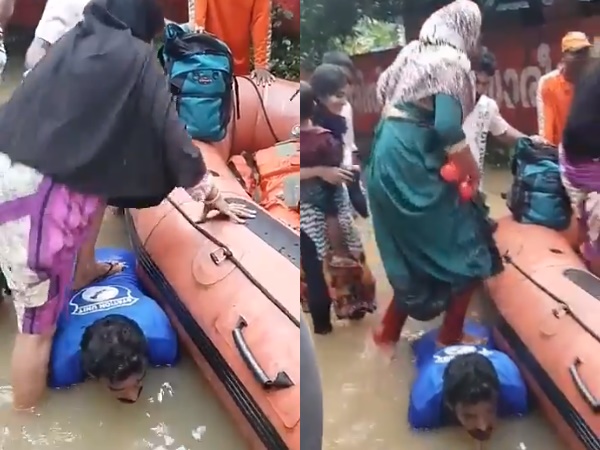 पीठ पर बैठाकर लोगों को चढ़ाया