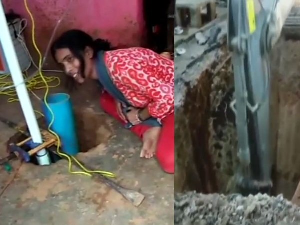 मंगलवार शाम गड्डे में गिरी सना