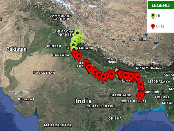 सिर्फ उत्तराखंड़ में गंगा का पानी पीने योग्य है