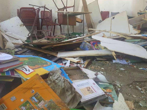 10 दिनों में 1500 स्‍कूल नष्‍ट 
