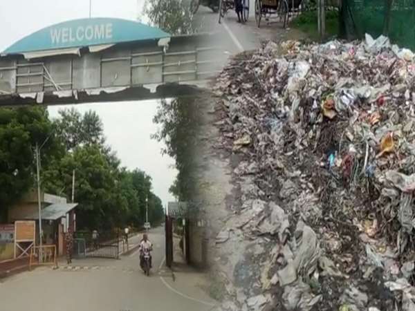 lots of garbage in front of NTPC unchahar, watch video lots of garbage in front of NTPC unchahar, watch video
