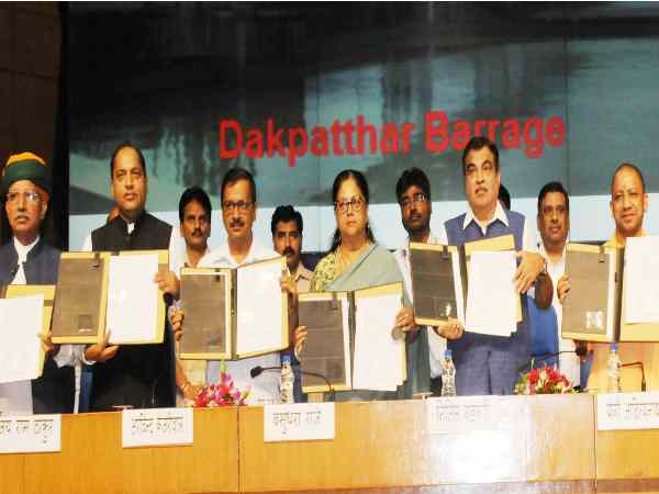 no water crisis for six states Nitin gadkari signs project no water crisis for six states Nitin gadkari signs project