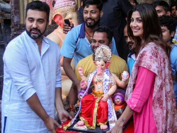 शिल्पा ने भी मनाया गणेशोत्सव